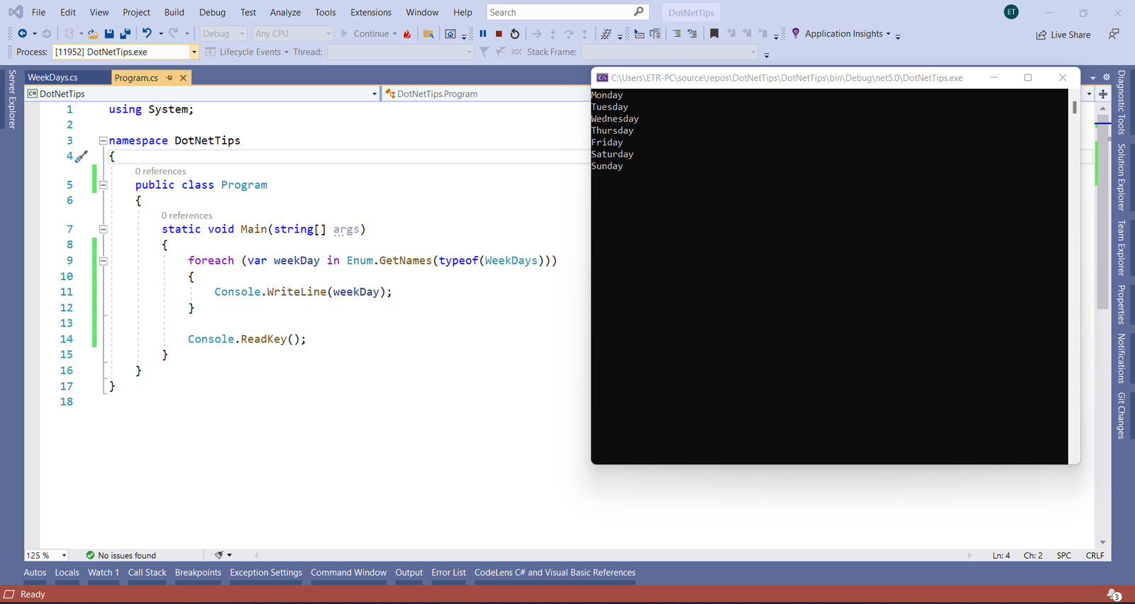 Iterate through an enumeration (Enum) in C#